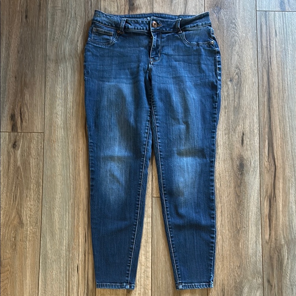 Maurices Dark Blue Skinny Jeans